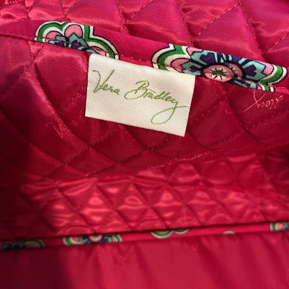Vera Bradley Pink Swirls Flowers overnight weekend bag - Picture 10 of 12